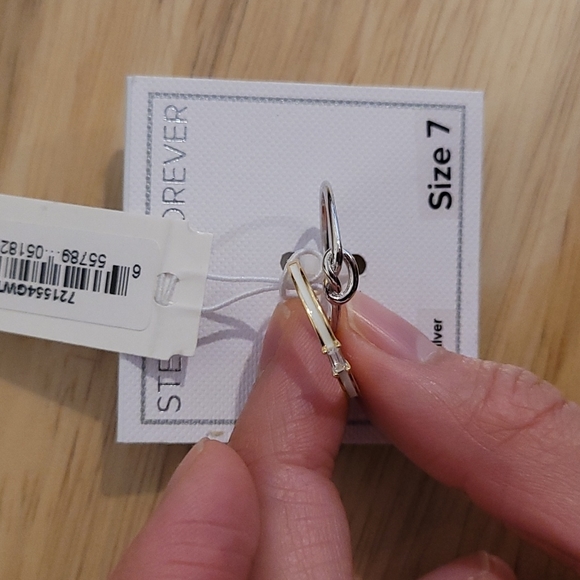 3 - Argento & Annika witt sterling 925 4ever baguette infinity ring stud… - Picture 2 of 6